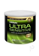 Lifestyles Ultra Lubricated 40 Latex Condoms Bowl