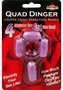 Humm Dinger Super Quad Vibrating Cock Ring - Purple