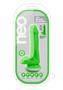 Neo Dual Density Dildo With Balls 6in - Neon Green