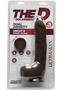 The D Uncut D Ultraskyn Dildo With Balls 9in - Chocolate