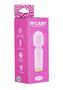 M`lady Rechargeable Silicone Mini Vibrating Wand - Pink